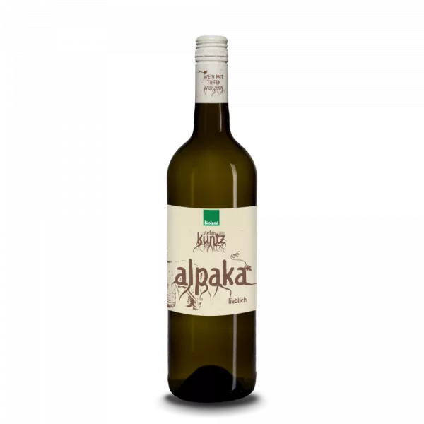 Alpaka Wein Cuvee Weinflasche